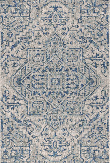 Estrella Bohemian Medallion Textured Weave Indoor/outdoor Area Rug